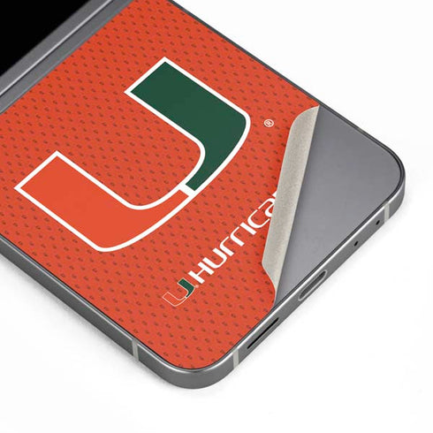 University of Miami Hurricanes Jersey Galaxy Z Flip6 Skin